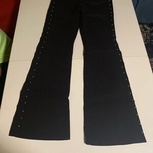 Forever 21 Black Pants with Studded Detail